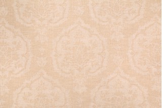 Thibaut Istanbul Damask F97150 Printed Cotton Drapery Fabric in Beige 