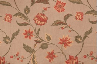 Fabric Guru Traditional Floral Upholstery Fabric