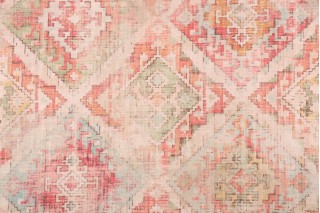 PK Lifestyles Omari Tapestry Printed Velour Decorator Fabric in Ginger 