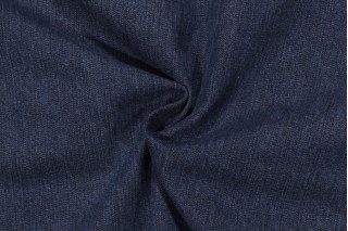 Stonewashed Denim Blue Plain Woven Upholstery Fabric by The Yard