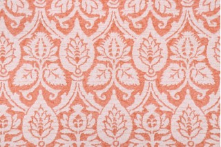 Waverly Flaneurs Printed Cotton Drapery Fabric in Persimmon 