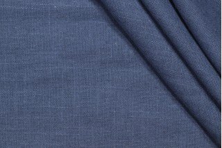 Covington Jefferson Linen Woven Drapery Fabric in 541-Blueberry 