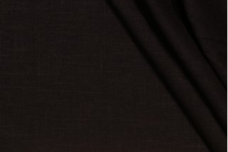 Covington Jefferson Linen Woven Drapery Fabric in 93-Black 
