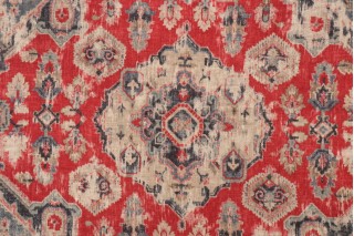 Covington Massimo Printed Linen Blend Drapery Fabric in 389-Moroccan Red 