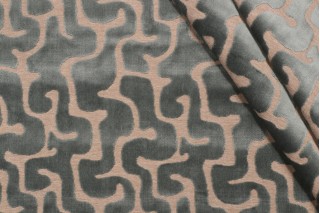 Hamilton Backlash Velvet Upholstery Fabric in Spruce 