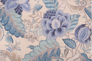 Kaufmann Lushan Garden Printed Cotton Drapery Fabric in Whimsical $22.95  per yard