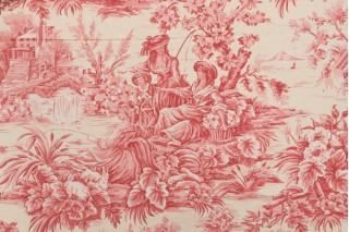 Old World Weavers Supreme Velvet Pompeian Red Fabric