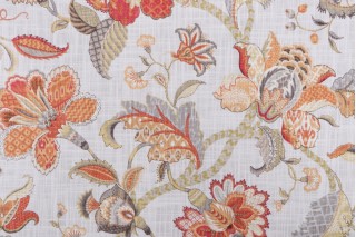 6735511 P Kaufmann BUTTERFLY TRAIL SWA 001 PLATINUM Floral Print Upholstery  And Drapery Fabric, Drapery Fabric