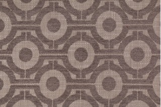 Brown Metallic Faux Leather Vinyl Ekokuir Fabric by Stof France