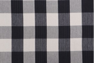 Thibaut Netherlands Check W8310 Woven Decorator Fabric in Black 