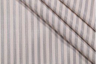 Phifertex Vineyard Stripe Woven Vinyl Mesh Sling Chair Outdoor Fabric in Silver 