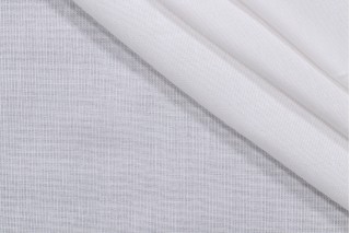 1 Yard Sunbrella Mist Sheer Drapery Weight Solution Dyed Acrylic Outdoor Fabric in Snow