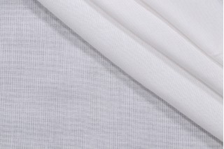 Sunbrella Mist Sheer Drapery Weight Solution Dyed Acrylic Outdoor Fabric in Snow