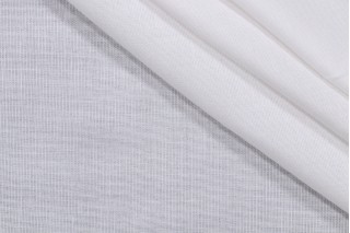 Sunbrella Mist Sheer Drapery Weight Solution Dyed Acrylic Outdoor Fabric in Snow
