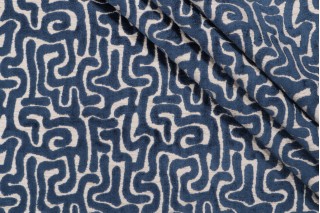 Hamilton Trotter Velvet Upholstery Fabric in Navy 