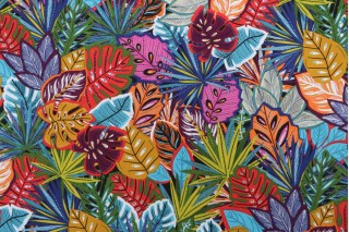 Kaufmann Butterfly Trail Printed Cotton Drapery Fabric in Platinum