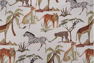 Mill Creek Born Free Tapestry Upholstery Fabric in Safari 