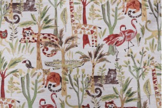 Mill Creek Zootopia Tapestry Upholstery Fabric in Safari 