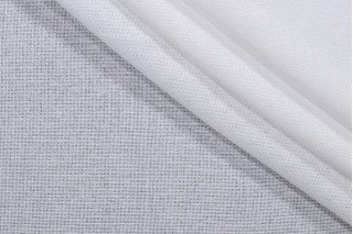 Terrasol - Breezy Woven Solution Dyed Acrylic Semi-Sheer Drapery Weight Outdoor Fabric in Snow 