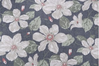 Magnolia Home Countess Printed Cotton Drapery Fabric in Bay