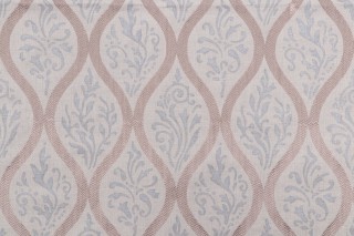 Thibaut Francis Embroidery AW2564 Printed Embroidered Drapery Fabric in Flax 