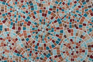 Bryant Fabrics Newport Mosaic Printed Polyester Outdoor Fabric in Patina 