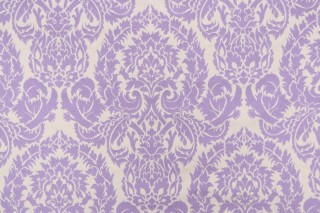 Lagrange Damask Upholstery Fabric in Lilac 