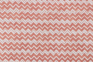 PK Lifestyles Tuban Printed Cotton Drapery Fabric in Coral 