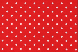 red and white polka dot outdoor fabric