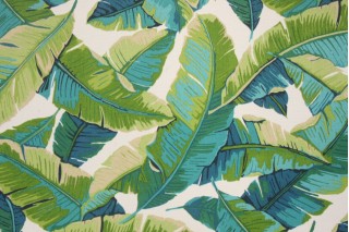 Sample of Richloom Balmoral Printed Poly Outdoor Fabric in Opal 