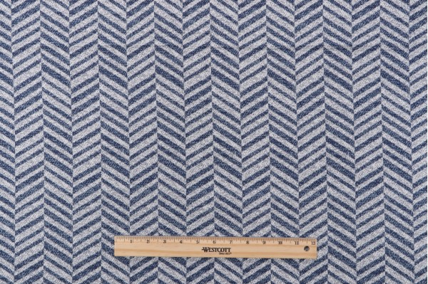 Bella Dura Skye Tweed Woven Polyolefin Outdoor Fabric in Indigo