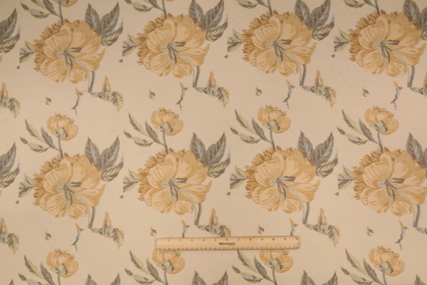 11 Yards French Tapestry Upholstery Fabric in Goldenrod