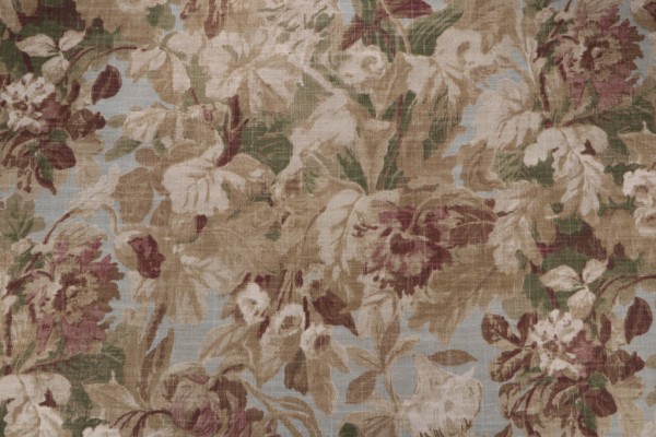 Waverly Eloise Printed Drapery Fabric in Heather