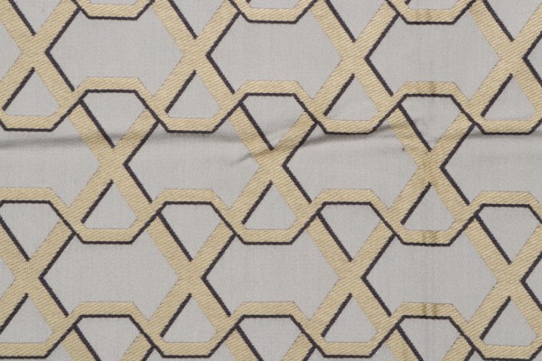 1 Yard Lelievre Paris Ribon Damask Upholstery Fabric in Opaline