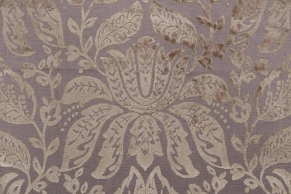 Thibaut Luxembourg Damask W71803 Velvet Upholstery Fabric in Taupe