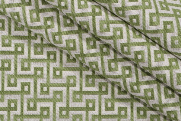 Thibaut Circuit Woven Cotton Upholstery Fabric in Lime W74327