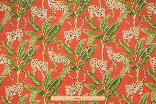 1.63 Yards Richloom Enzel Printed Polyester Outdoor Fabric in Sunset