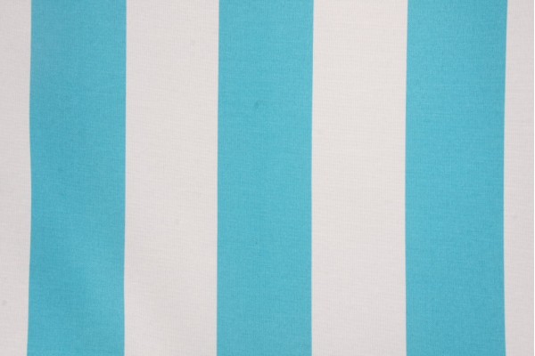 Richloom Solarium Cabana Stripe Printed Poly Outdoor Fabric in Turquoise