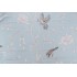 1 Yard Fabricut Aviary Printed Linen Drapery Fabric in Sky Blue